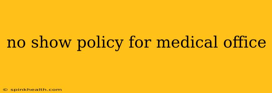 no show policy for medical office