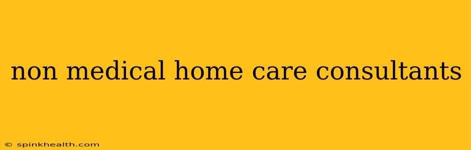 non medical home care consultants