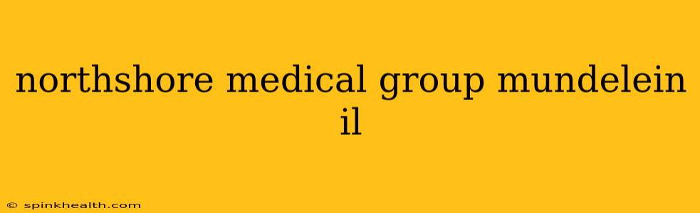 northshore medical group mundelein il