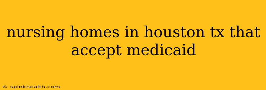 nursing homes in houston tx that accept medicaid
