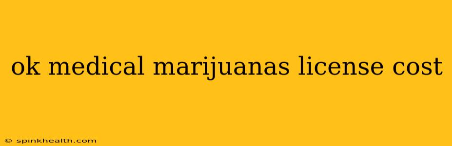 ok medical marijuanas license cost