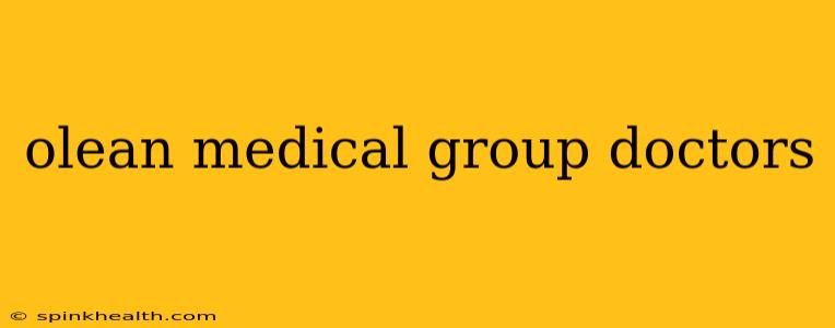 olean medical group doctors