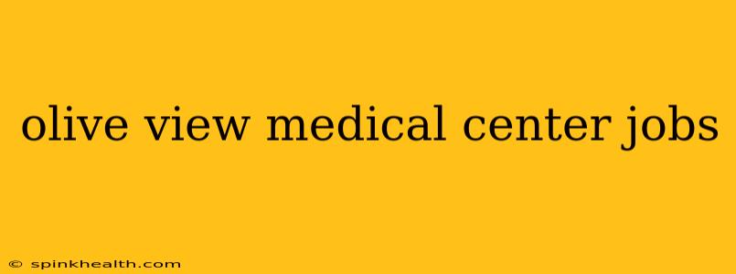 olive view medical center jobs