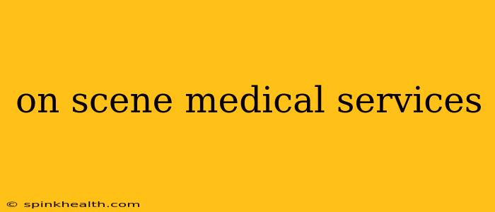 on scene medical services
