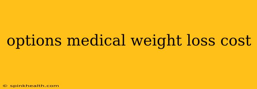 options medical weight loss cost