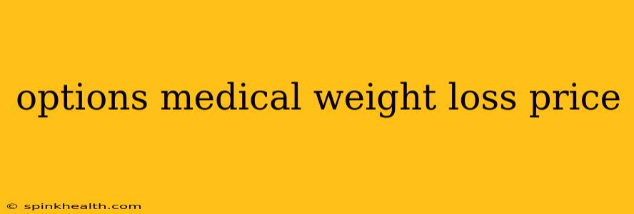 options medical weight loss price
