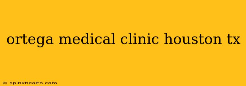 ortega medical clinic houston tx