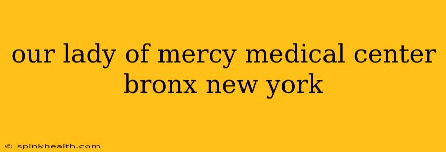 our lady of mercy medical center bronx new york