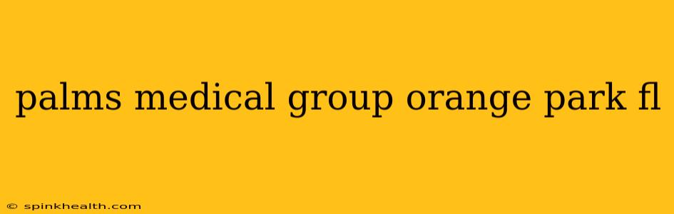palms medical group orange park fl