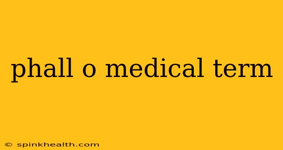 phall o medical term