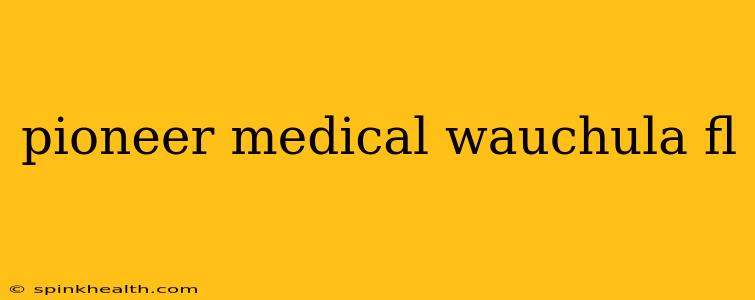 pioneer medical wauchula fl