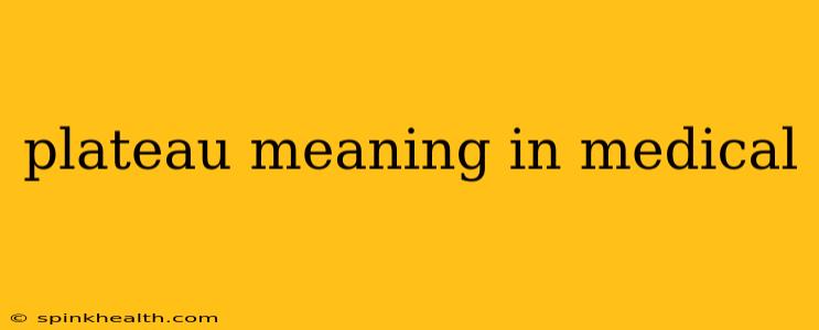 plateau meaning in medical