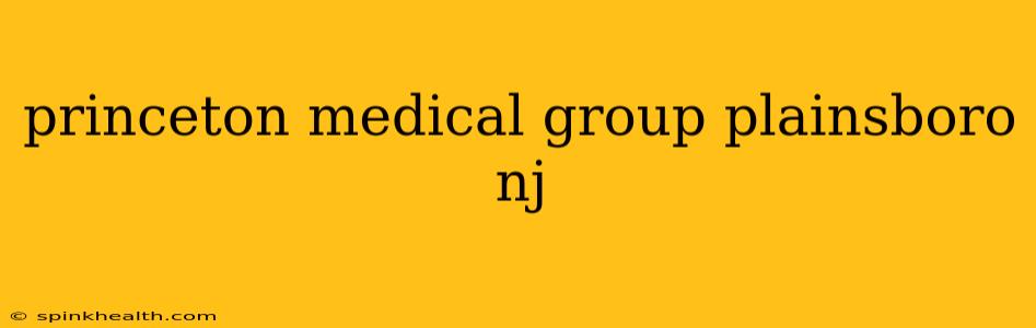 princeton medical group plainsboro nj