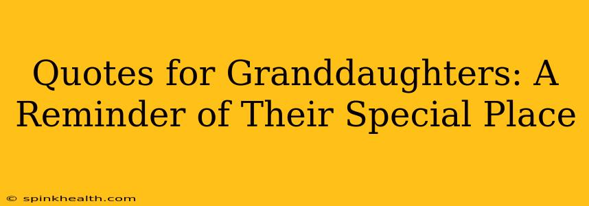 Quotes for Granddaughters: A Reminder of Their Special Place