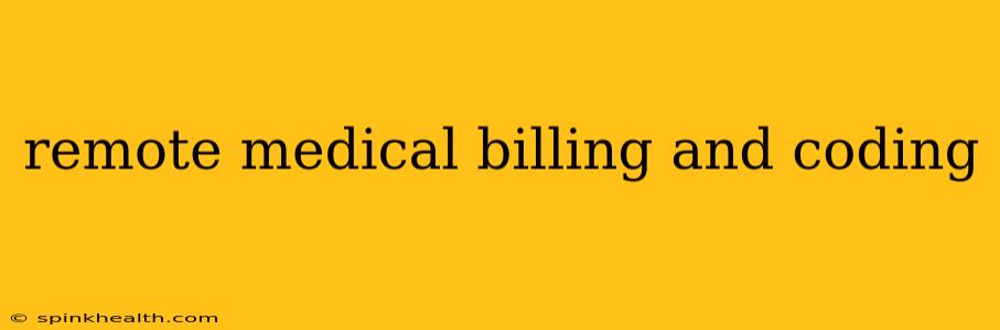 remote medical billing and coding