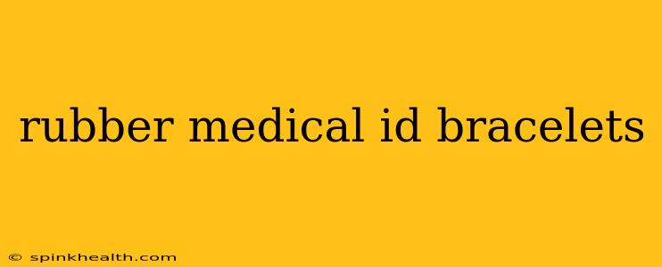 rubber medical id bracelets