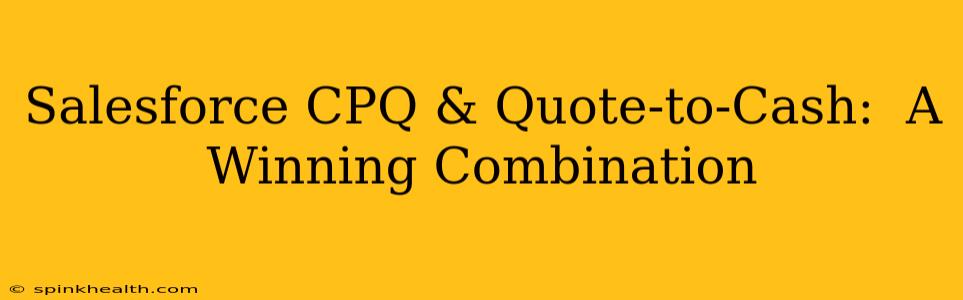 Salesforce CPQ & Quote-to-Cash:  A Winning Combination