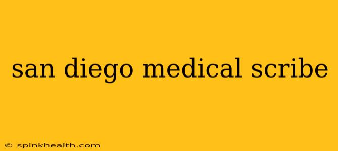san diego medical scribe