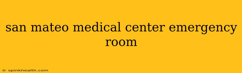 san mateo medical center emergency room