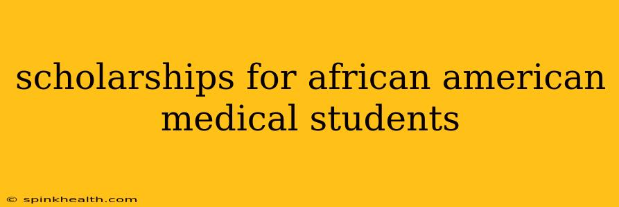 scholarships for african american medical students