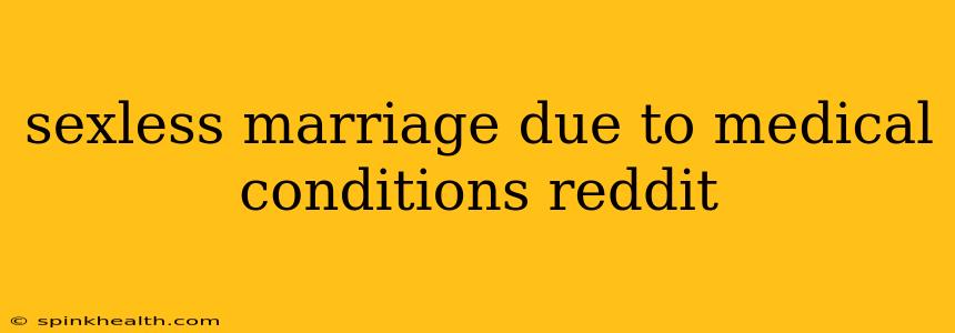 sexless marriage due to medical conditions reddit