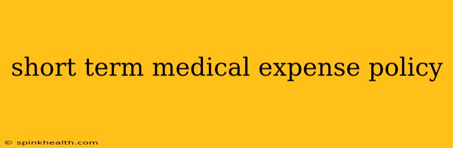 short term medical expense policy
