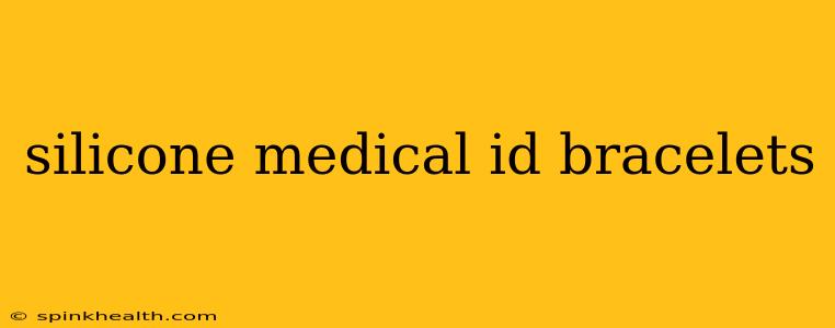 silicone medical id bracelets