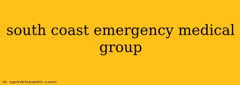 south coast emergency medical group