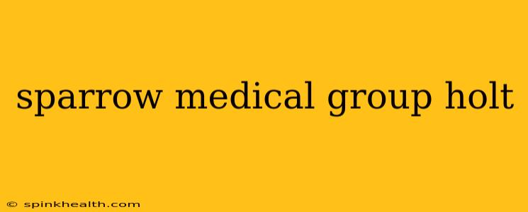 sparrow medical group holt