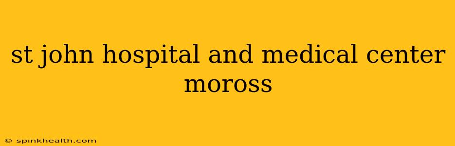 st john hospital and medical center moross