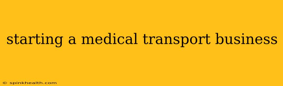 starting a medical transport business