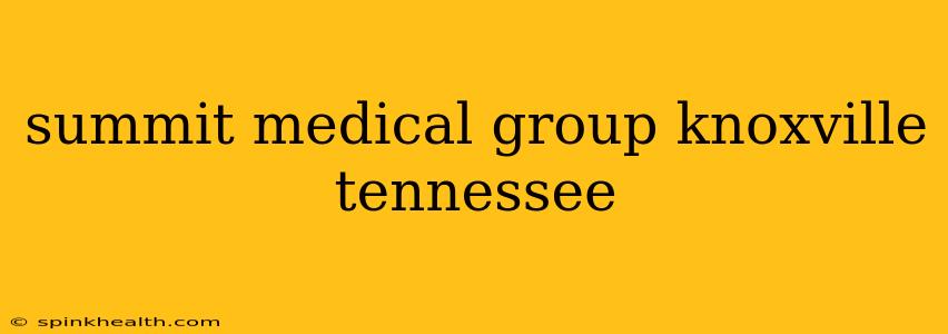 summit medical group knoxville tennessee
