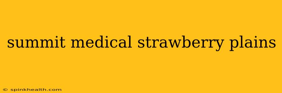 summit medical strawberry plains