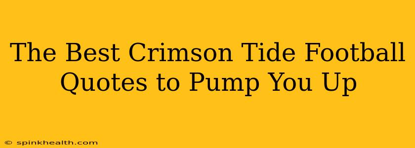 The Best Crimson Tide Football Quotes to Pump You Up