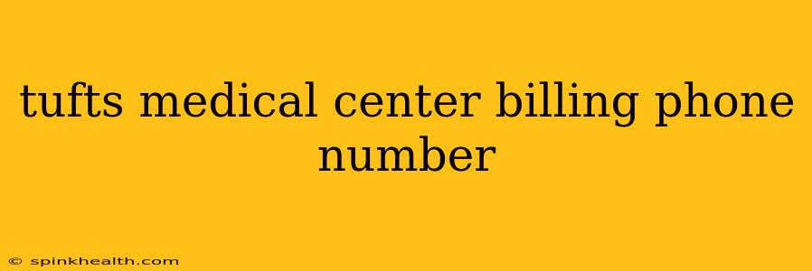 tufts medical center billing phone number