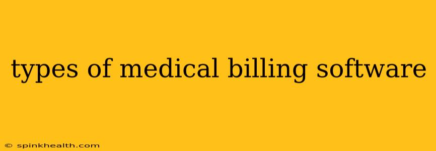 types of medical billing software