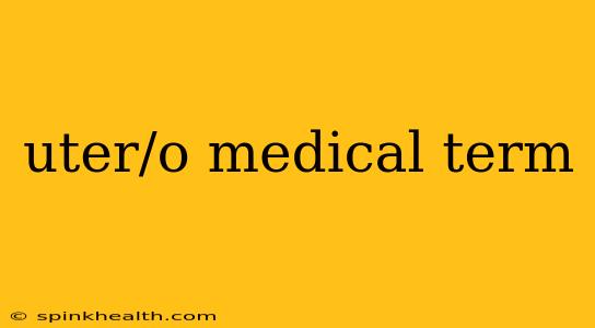 uter/o medical term