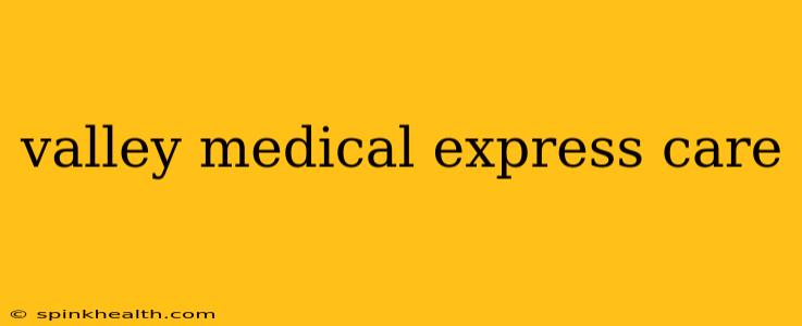 valley medical express care
