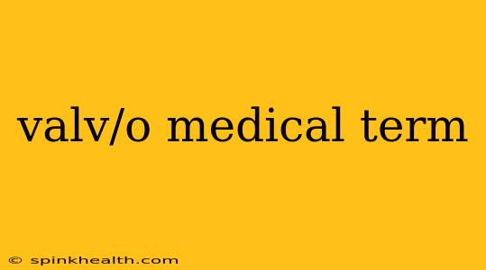 valv/o medical term