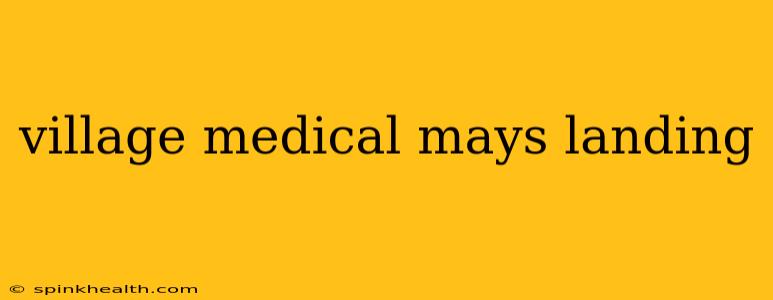 village medical mays landing