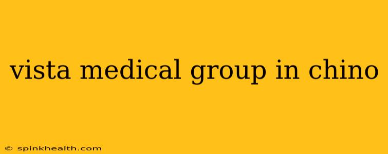 vista medical group in chino