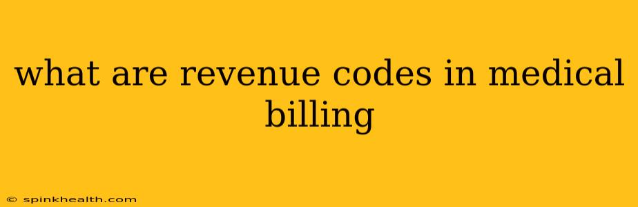 what are revenue codes in medical billing
