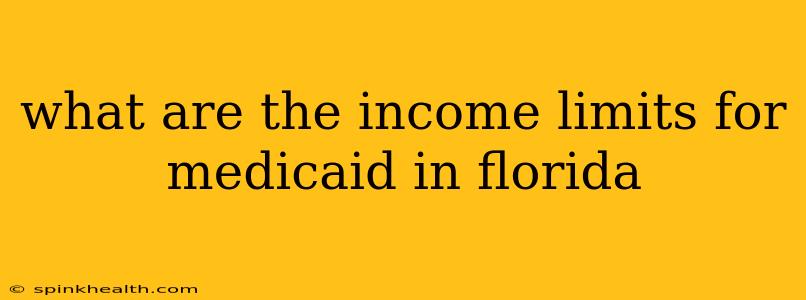 what are the income limits for medicaid in florida