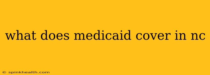 what does medicaid cover in nc
