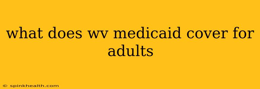 what does wv medicaid cover for adults
