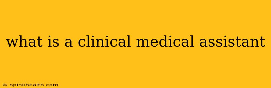 what is a clinical medical assistant