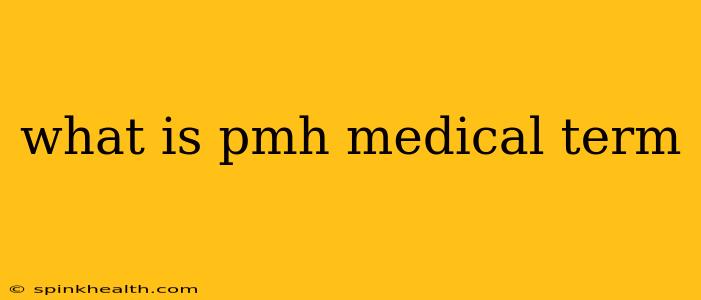 what is pmh medical term