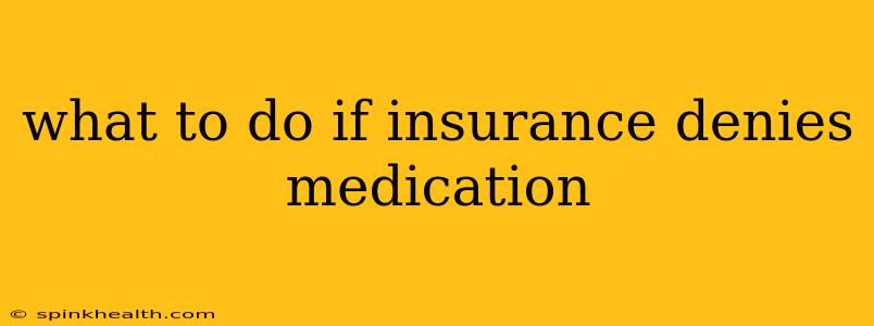 what to do if insurance denies medication