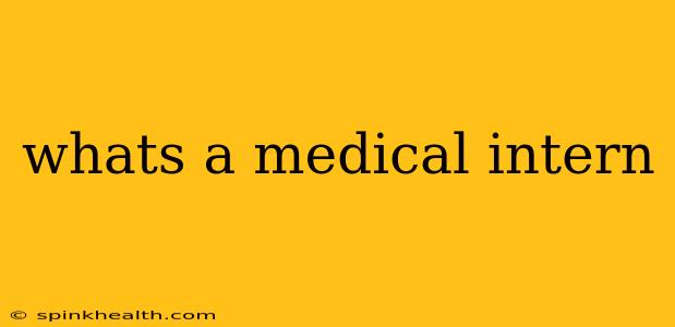whats a medical intern
