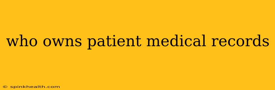 who owns patient medical records